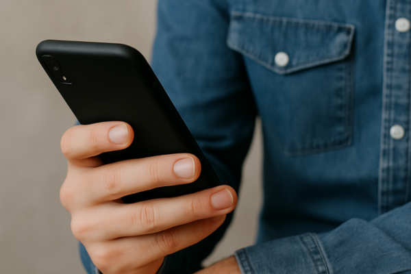 Pessoa segurando um smartphone, representando os erros comuns no evangelismo no Instagram