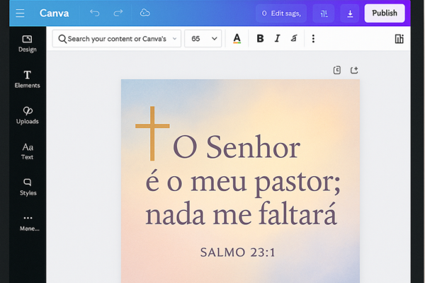 1° Guia Completo para Criar Conteúdo Cristão no Canva